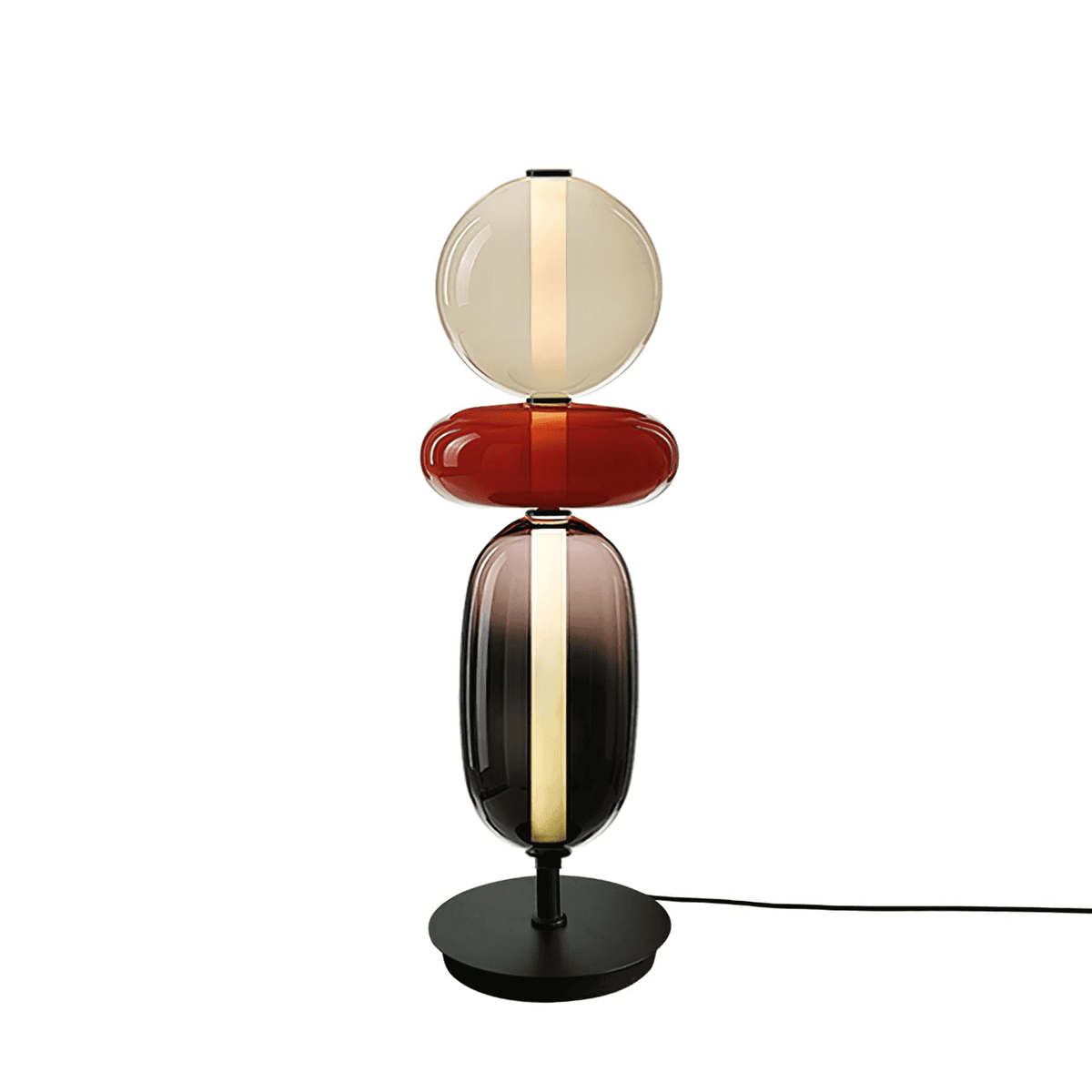 Candied Glass Table Lamp Hand Blown Textured Glass Ambient Light