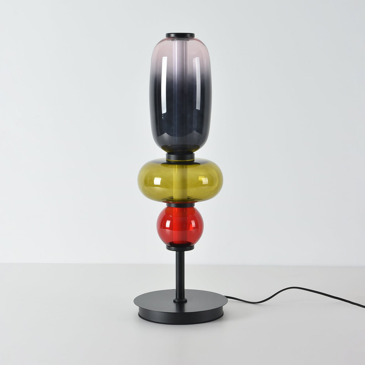 Candied Glass Table Lamp Hand Blown Textured Glass Ambient Light