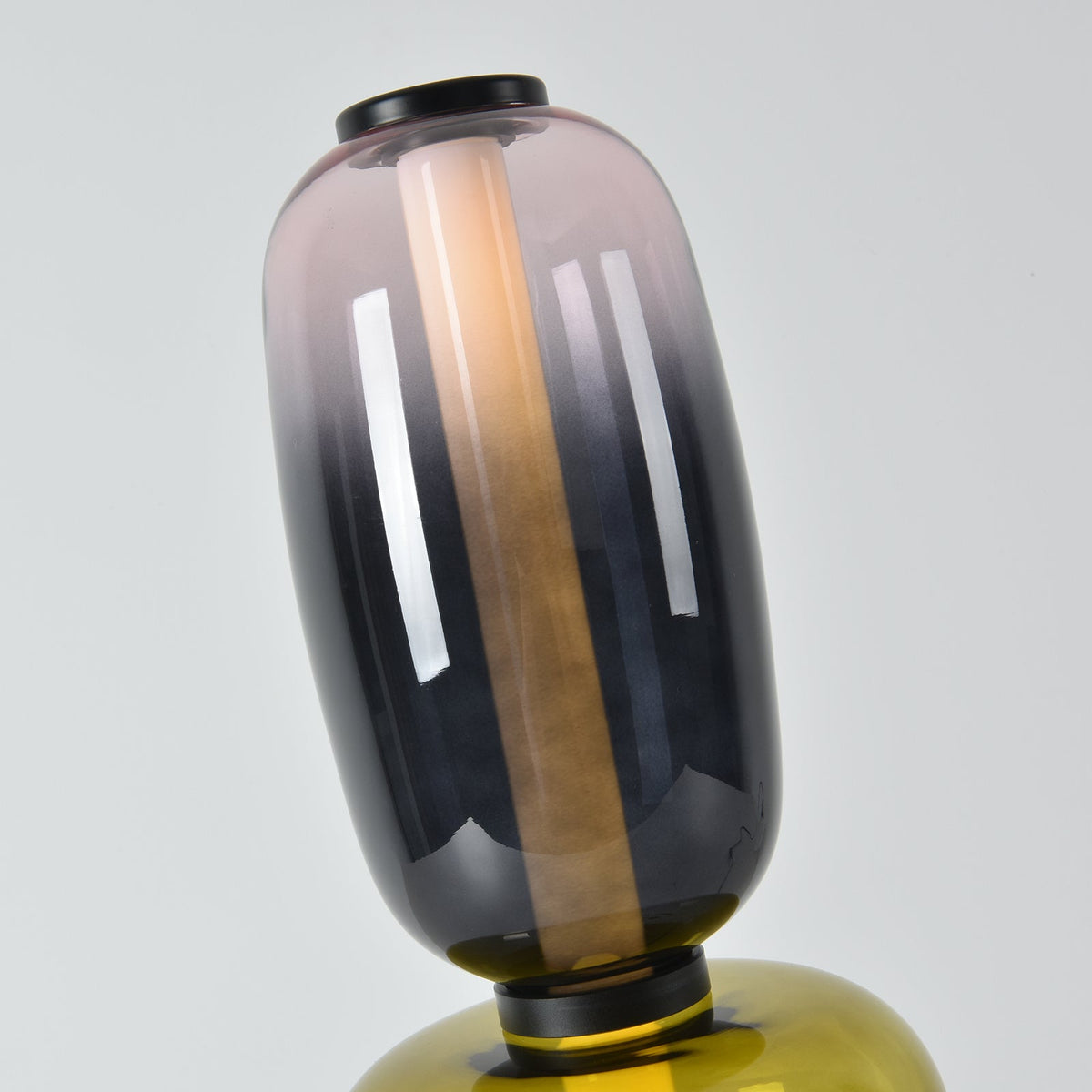 Candied Glass Table Lamp Hand Blown Textured Glass Ambient Light