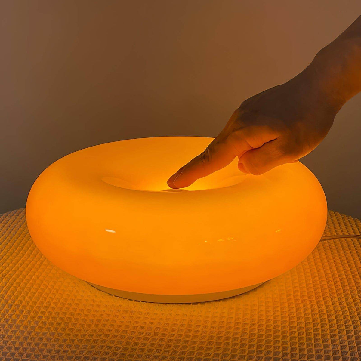 Donut Table Lamp Cordless Rechargeable LED Novelty Accent Light