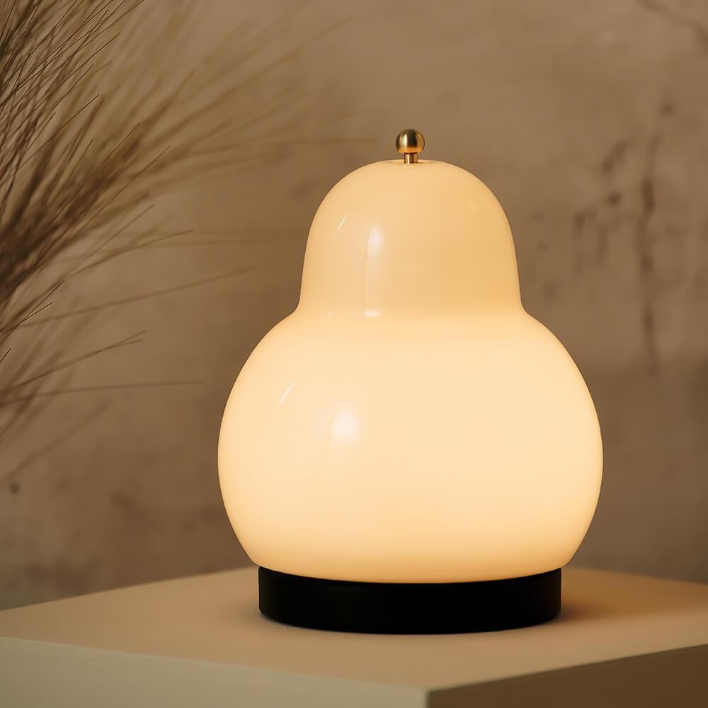 Pear Shaped Cordless Table Lamp Rechargeable Warm LED Accent Light