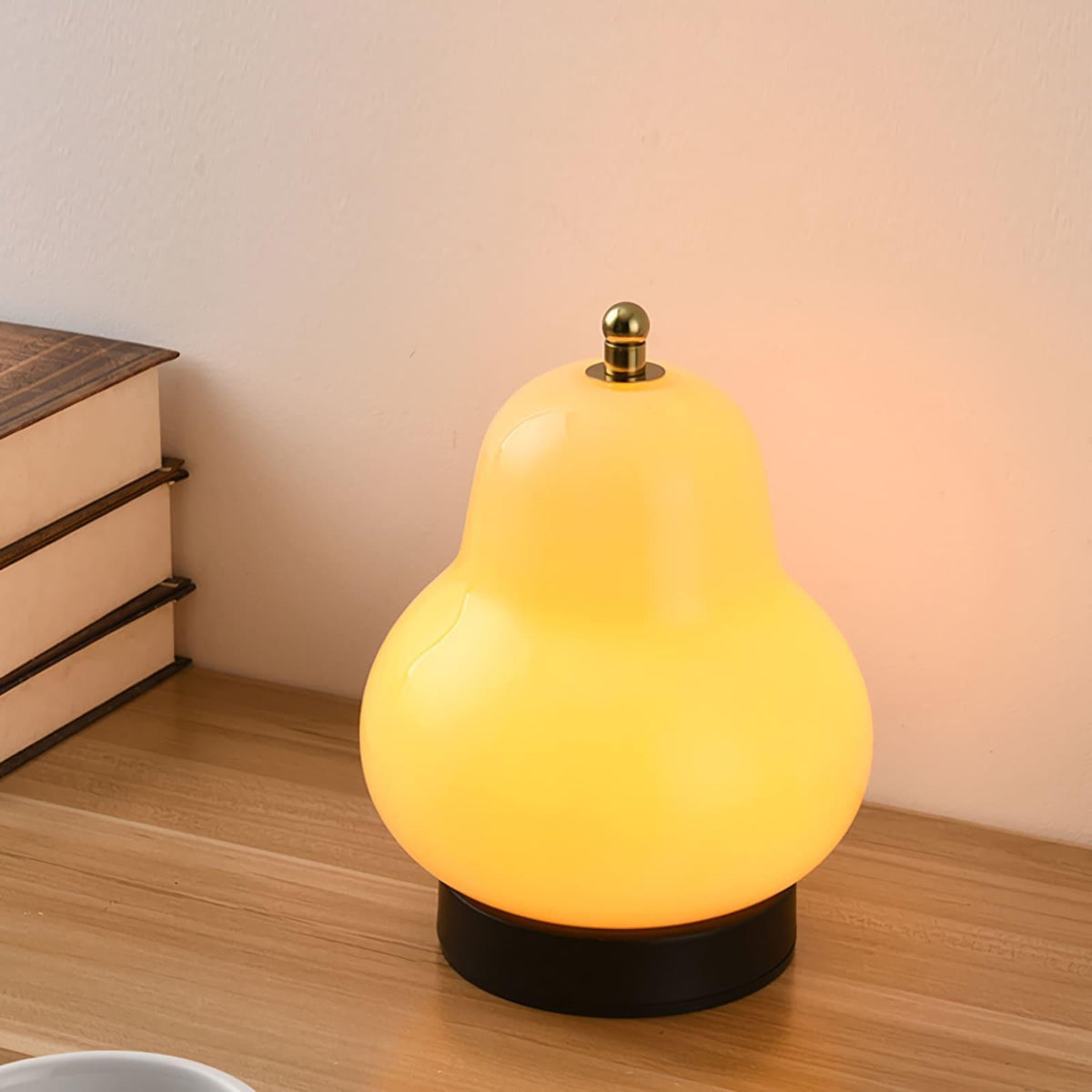 Pear Shaped Cordless Table Lamp Rechargeable Warm LED Accent Light