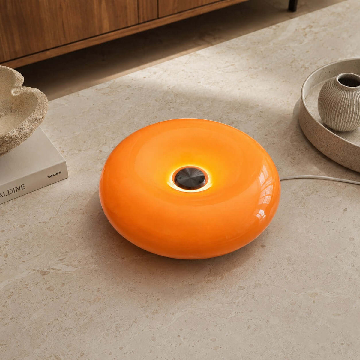 Donut Table Lamp Cordless Rechargeable LED Novelty Accent Light