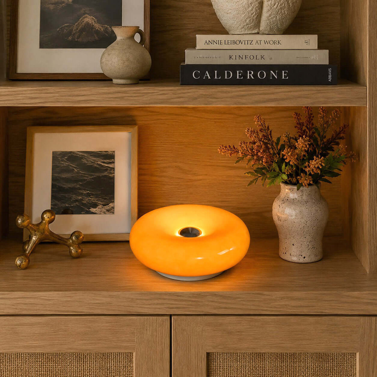 Donut Table Lamp Cordless Rechargeable LED Novelty Accent Light