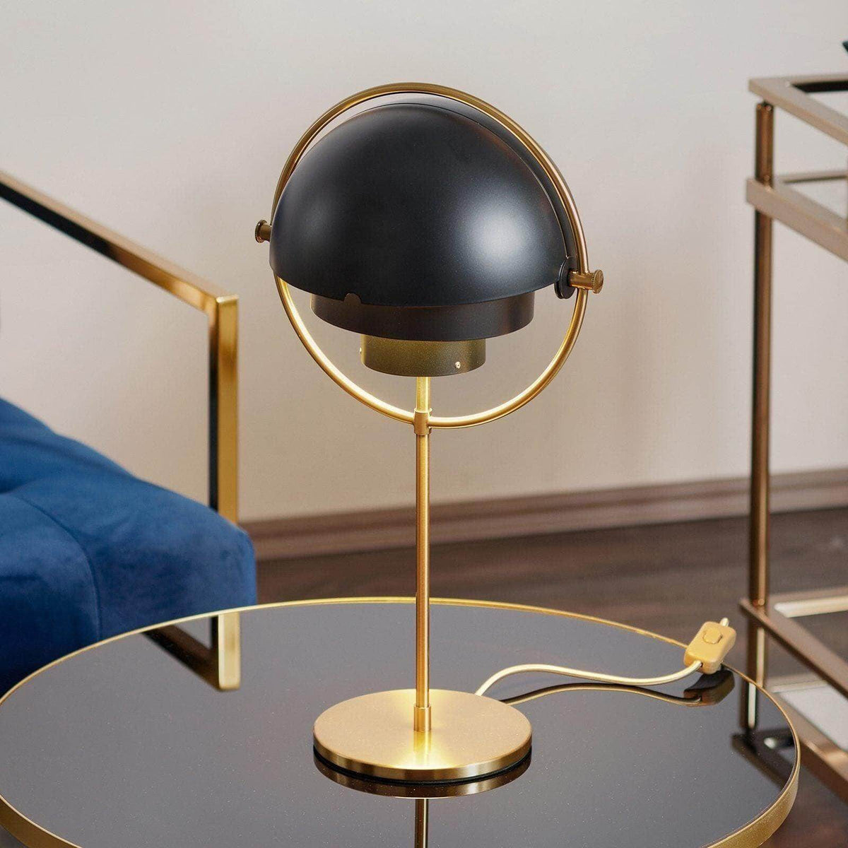 Deformed Ball Table Lamp Sculptural Ceramic Warm LED Accent Light