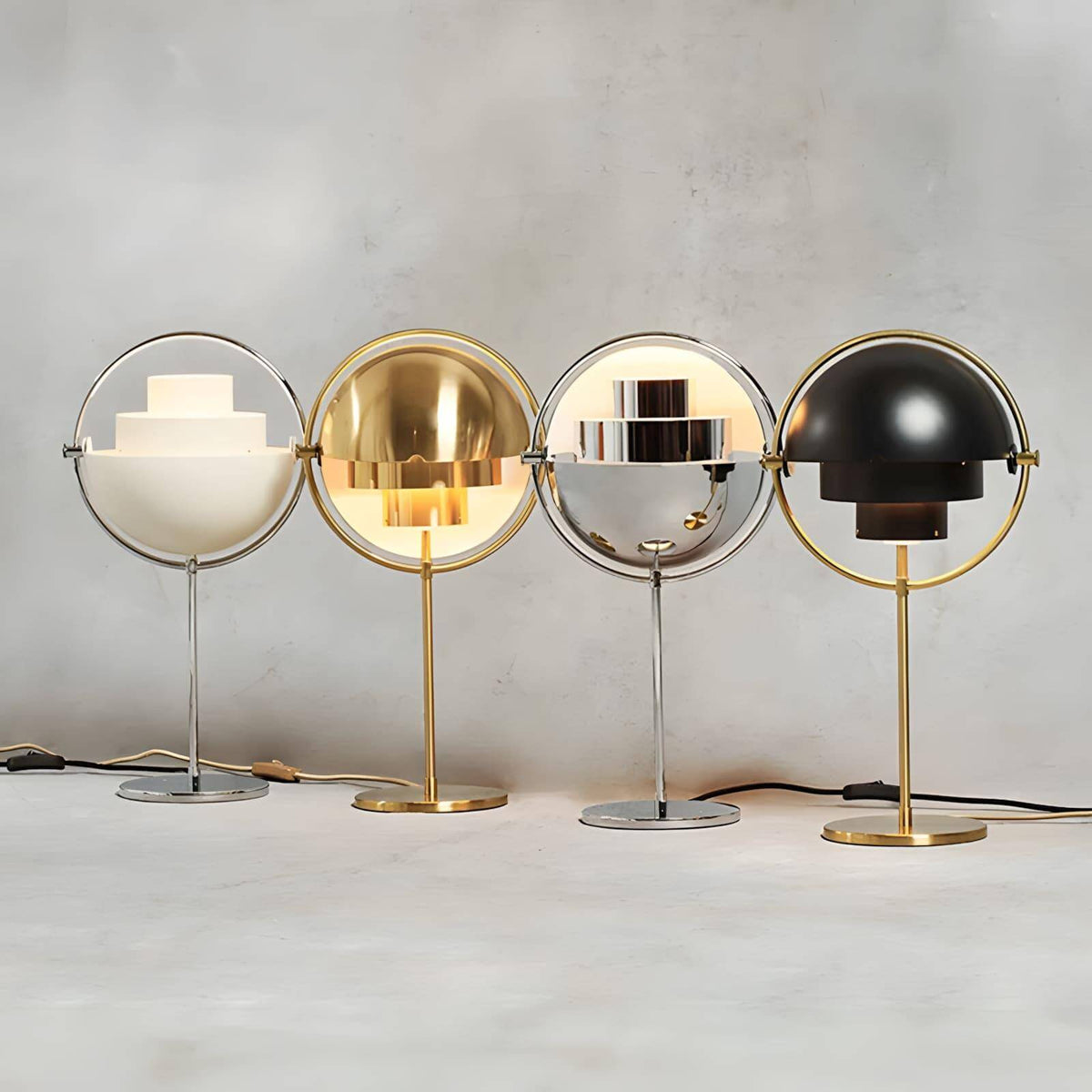 Deformed Ball Table Lamp Sculptural Ceramic Warm LED Accent Light