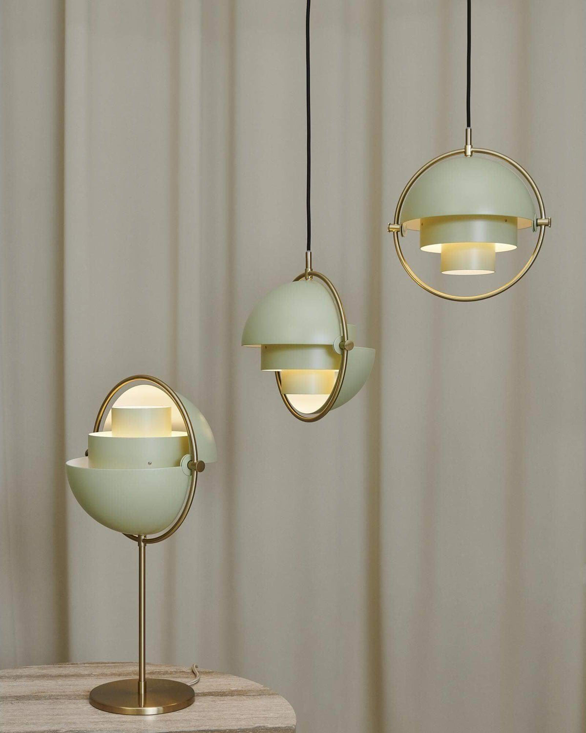 Deformed Ball Table Lamp Sculptural Ceramic Warm LED Accent Light