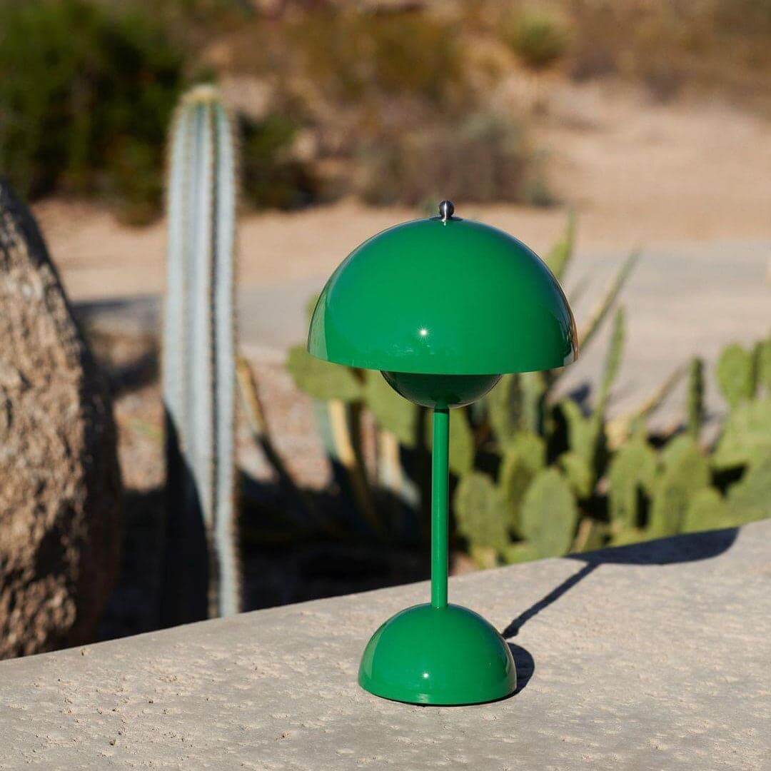 Flowerpot Cordless Rechargeable Table Lamp Dimmable Bedside Light