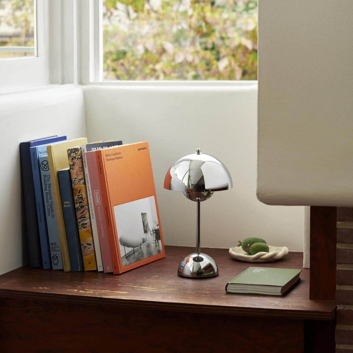 Flowerpot Cordless Rechargeable Table Lamp Dimmable Bedside Light