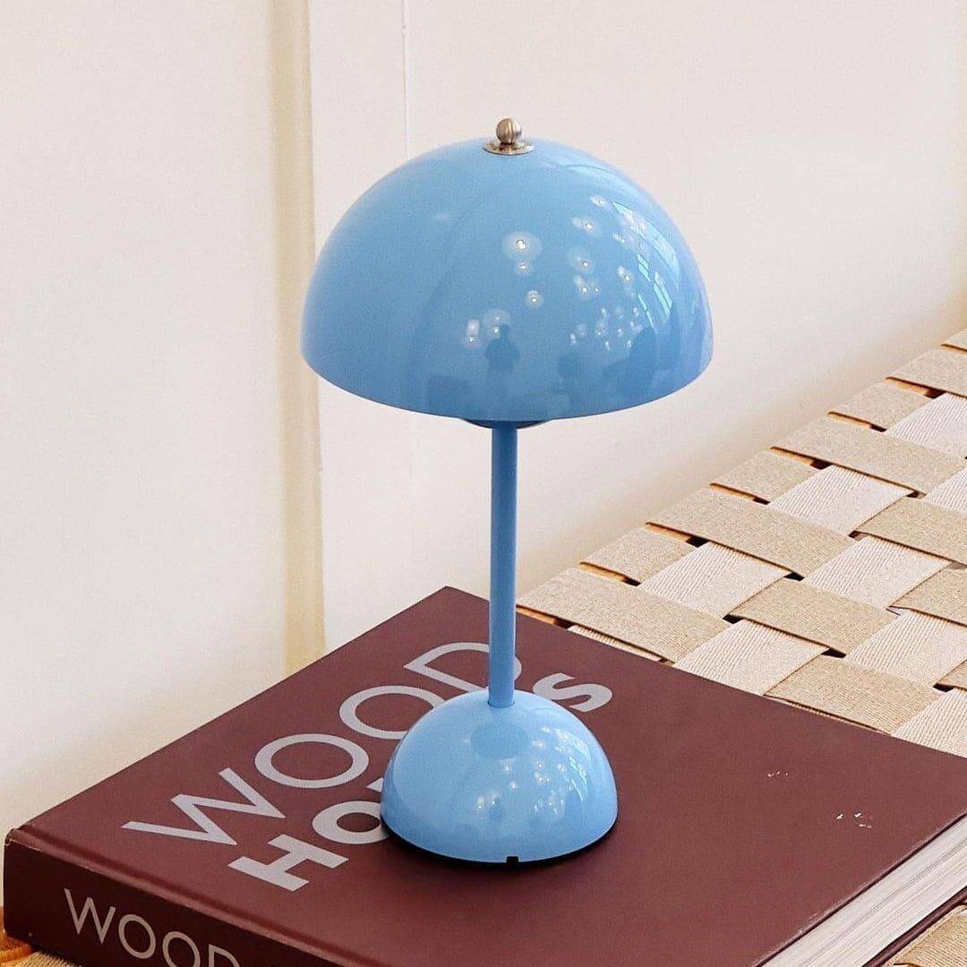 Flowerpot Cordless Rechargeable Table Lamp Dimmable Bedside Light