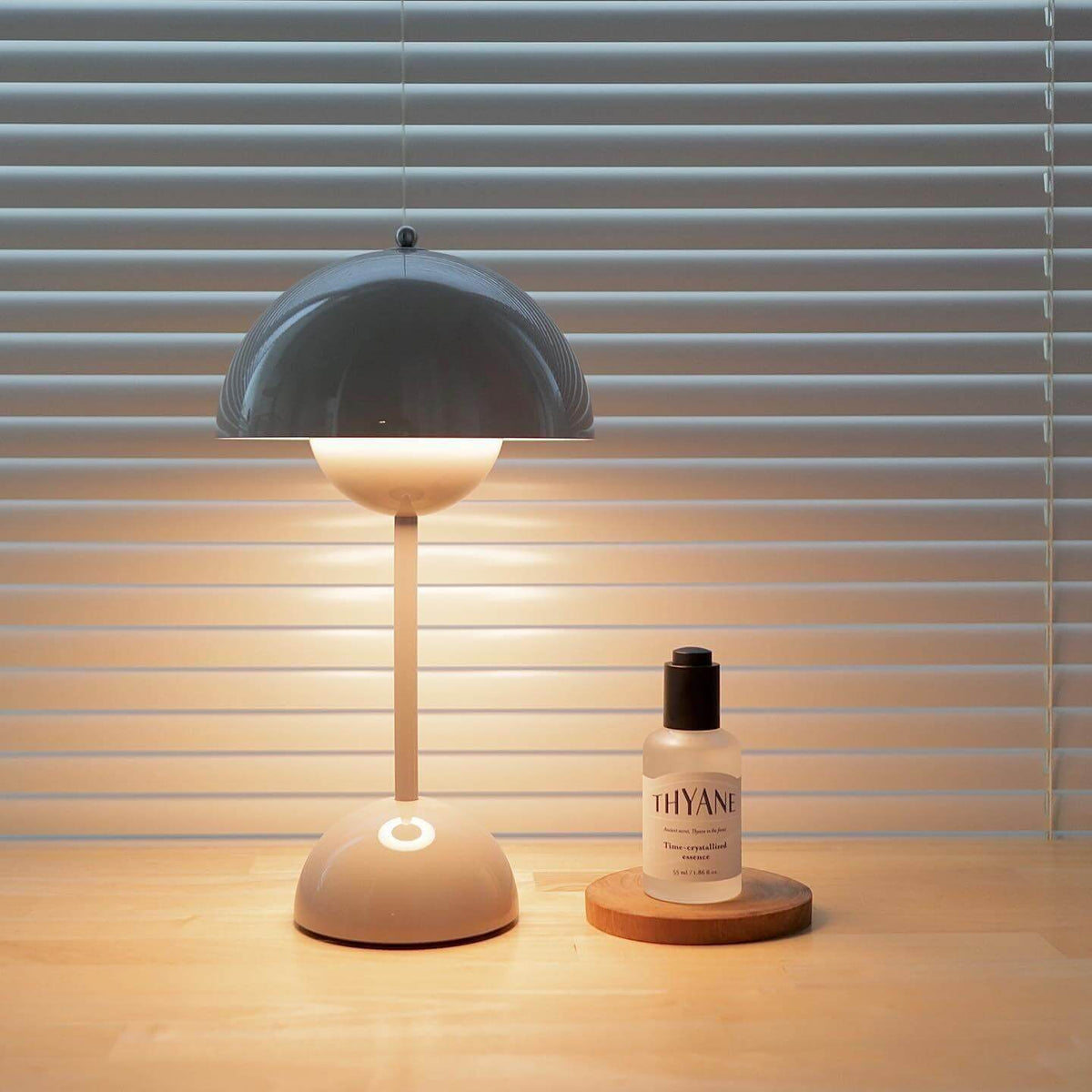 Flowerpot Cordless Rechargeable Table Lamp Dimmable Bedside Light