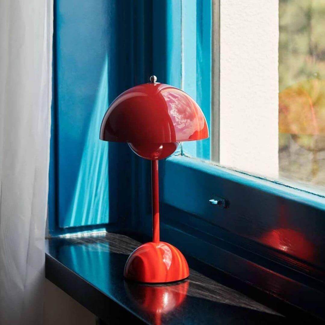 Flowerpot Cordless Rechargeable Table Lamp Dimmable Bedside Light