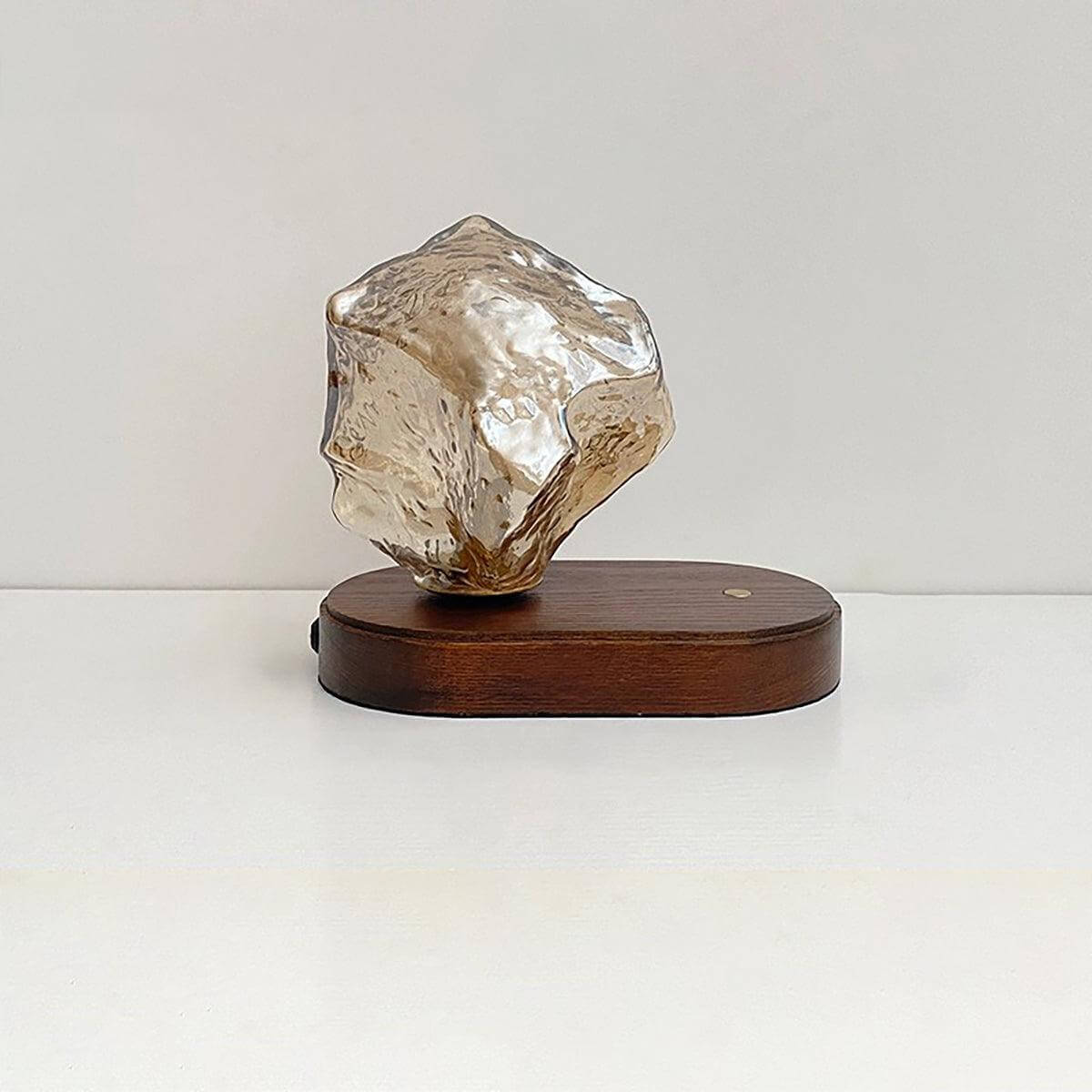 Ice Stone Cordless Rechargeable Table Lamp Textured Portable LED Light