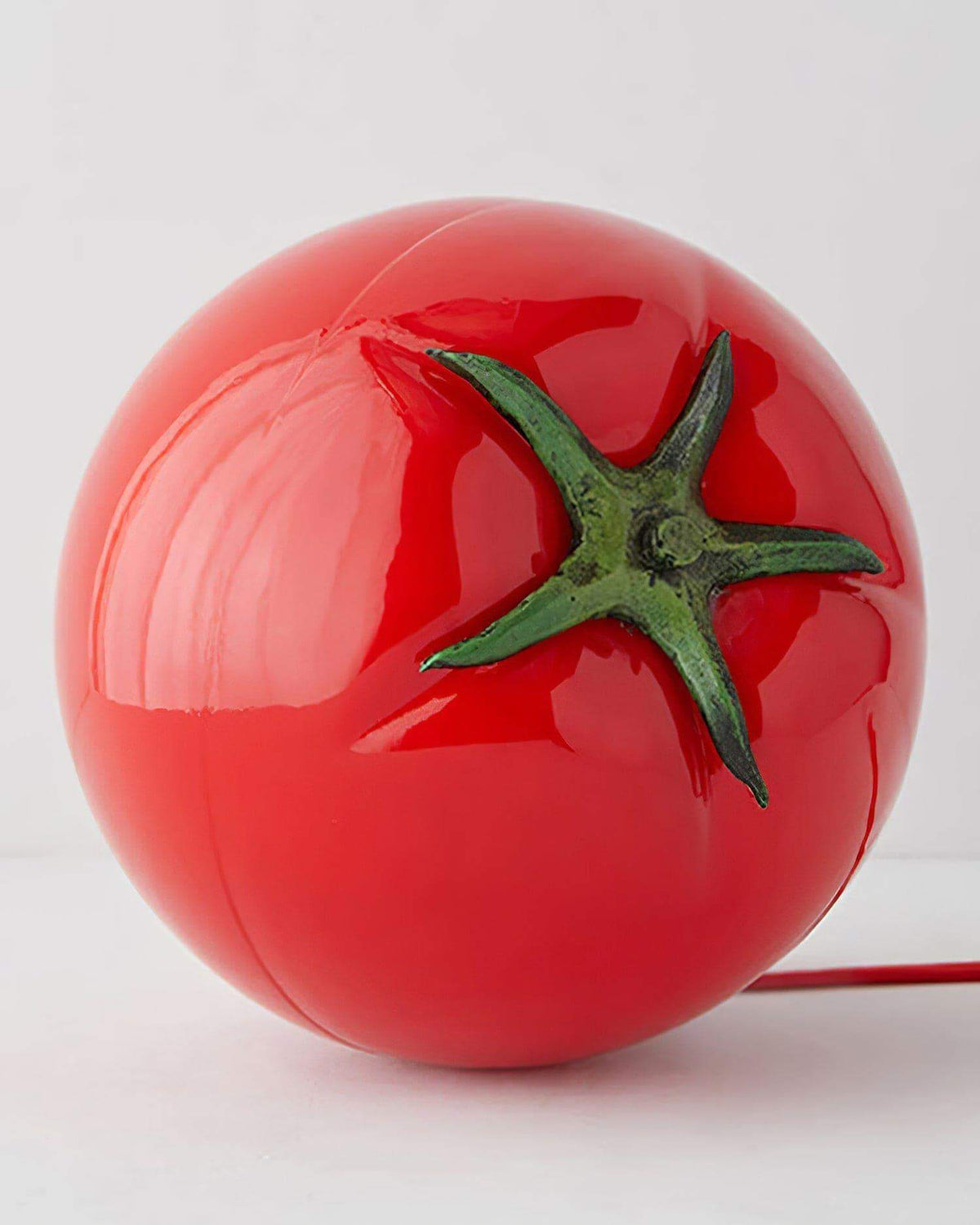 Tomato Modern Table Lamp Metal Shade Warm LED Accent Light