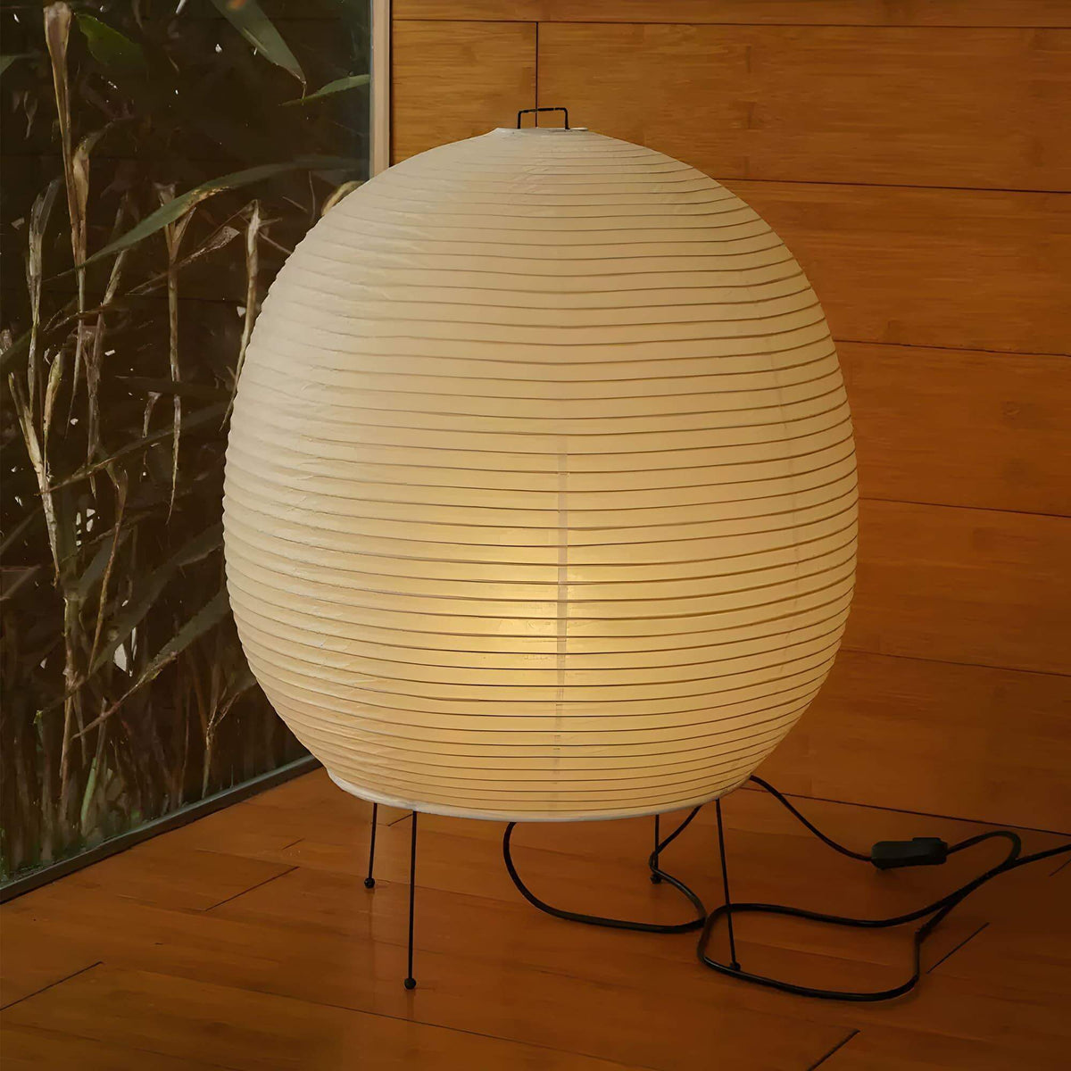 Bonn Washi Paper Table Lamp Rice Paper Shade Warm Ambient Light