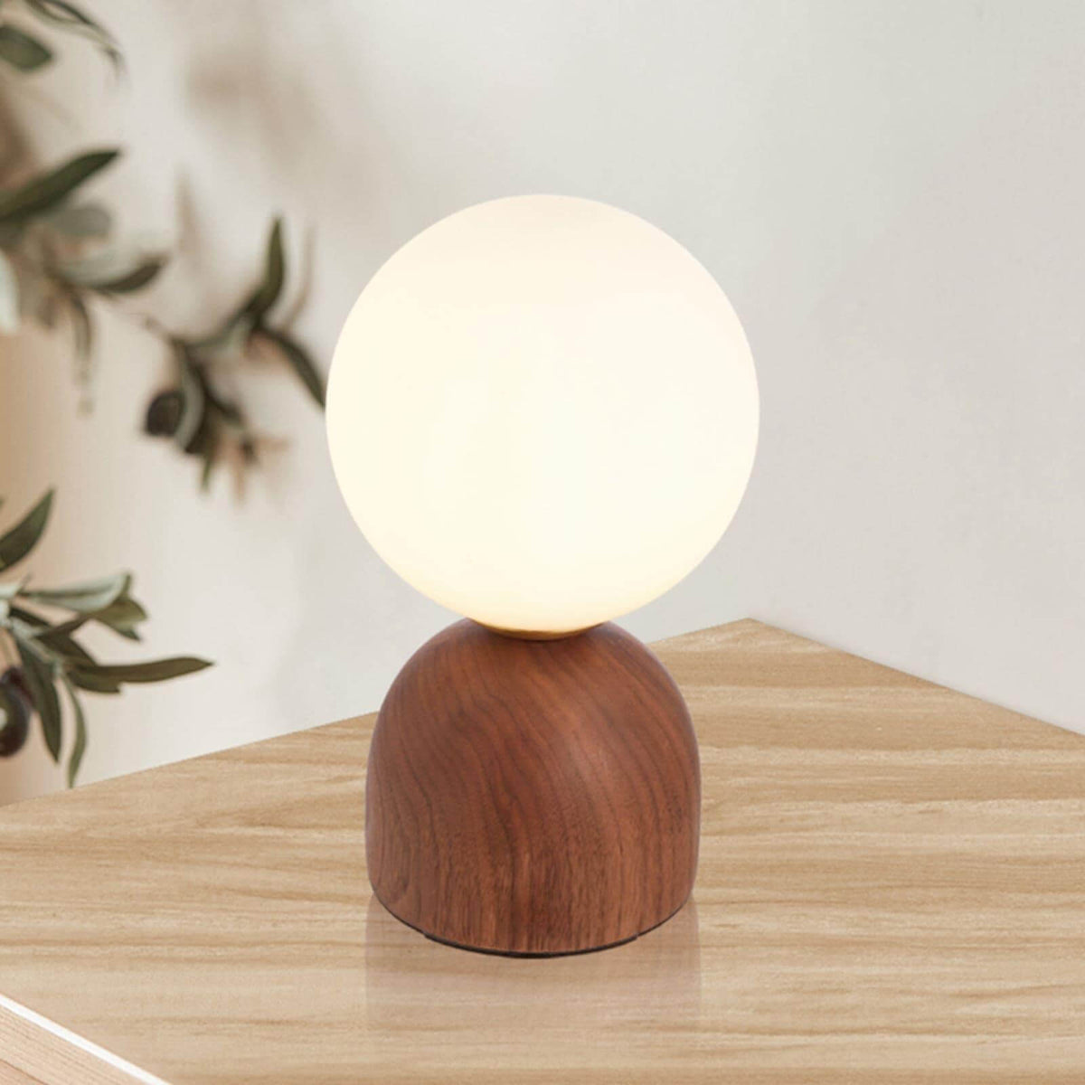 Wood Knuckle Table Lamp Adjustable Wooden Desk Reading Light