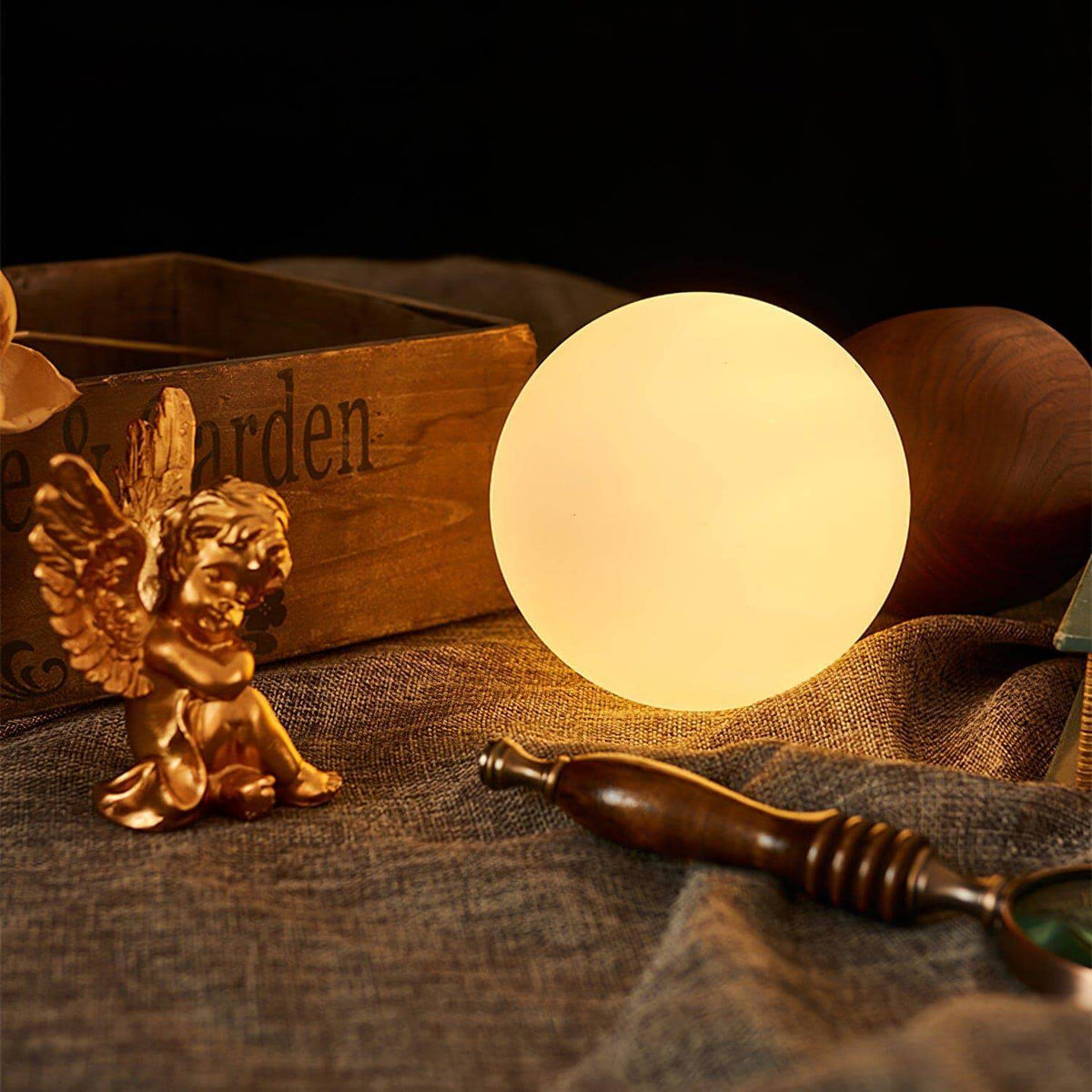 Wood Knuckle Table Lamp Adjustable Wooden Desk Reading Light