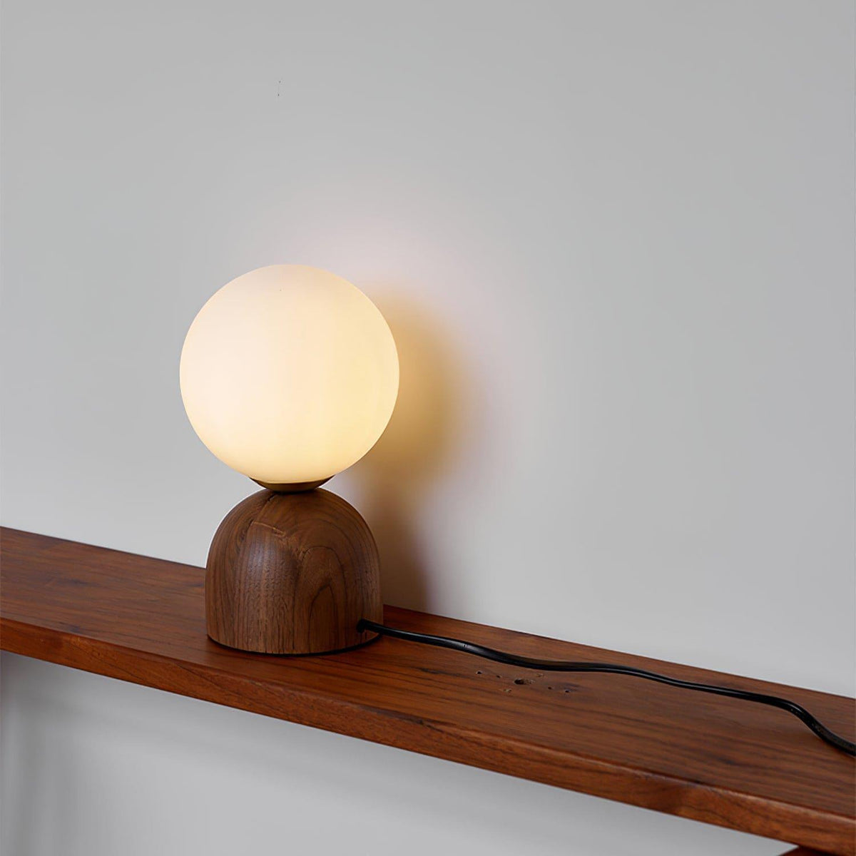 Wood Knuckle Table Lamp Adjustable Wooden Desk Reading Light