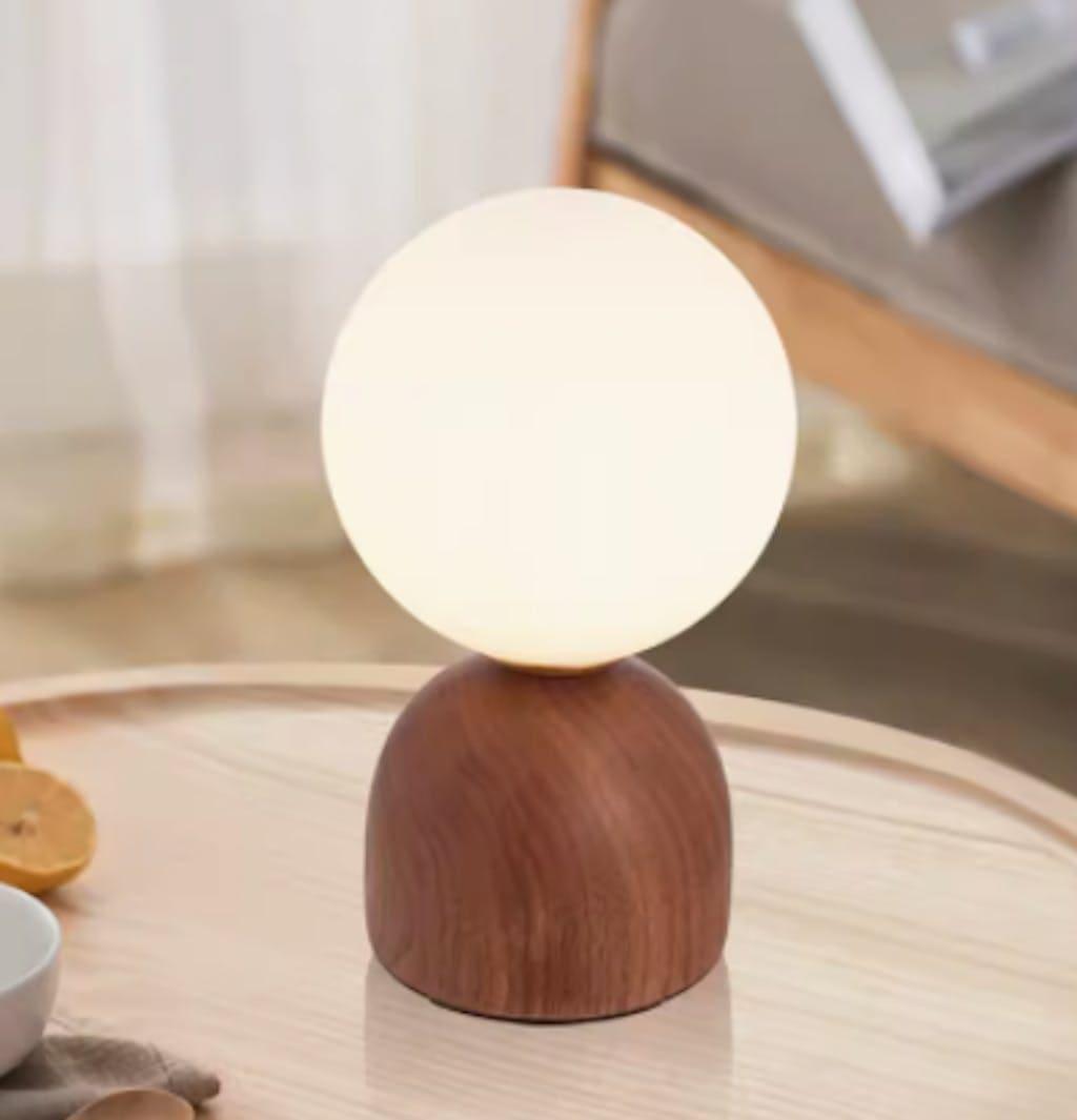 Wood Knuckle Table Lamp Adjustable Wooden Desk Reading Light