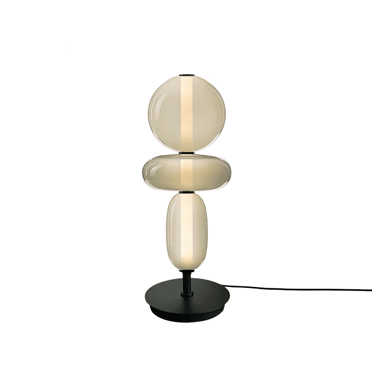 Candied Glass Table Lamp Hand Blown Textured Glass Ambient Light