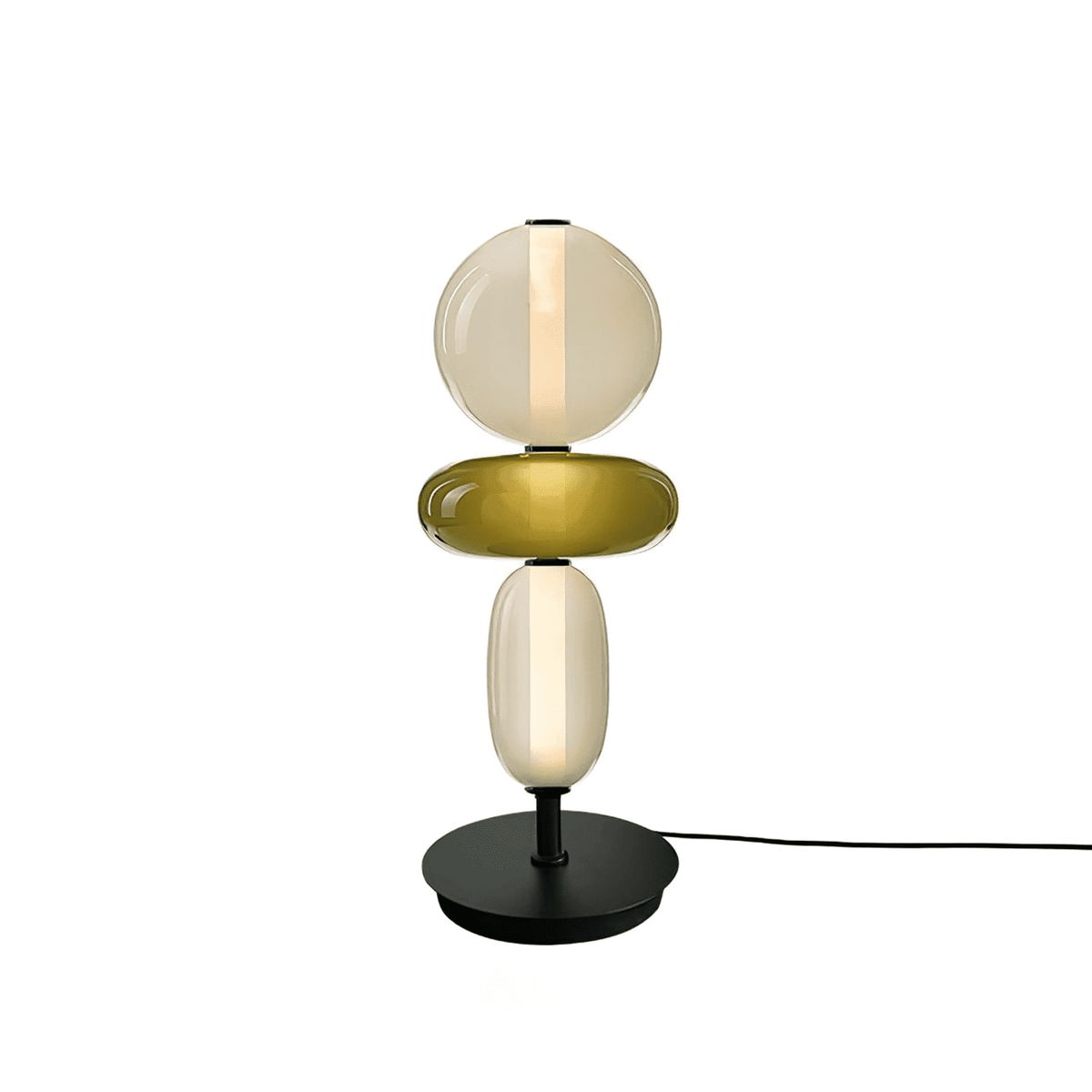 Candied Glass Table Lamp Hand Blown Textured Glass Ambient Light