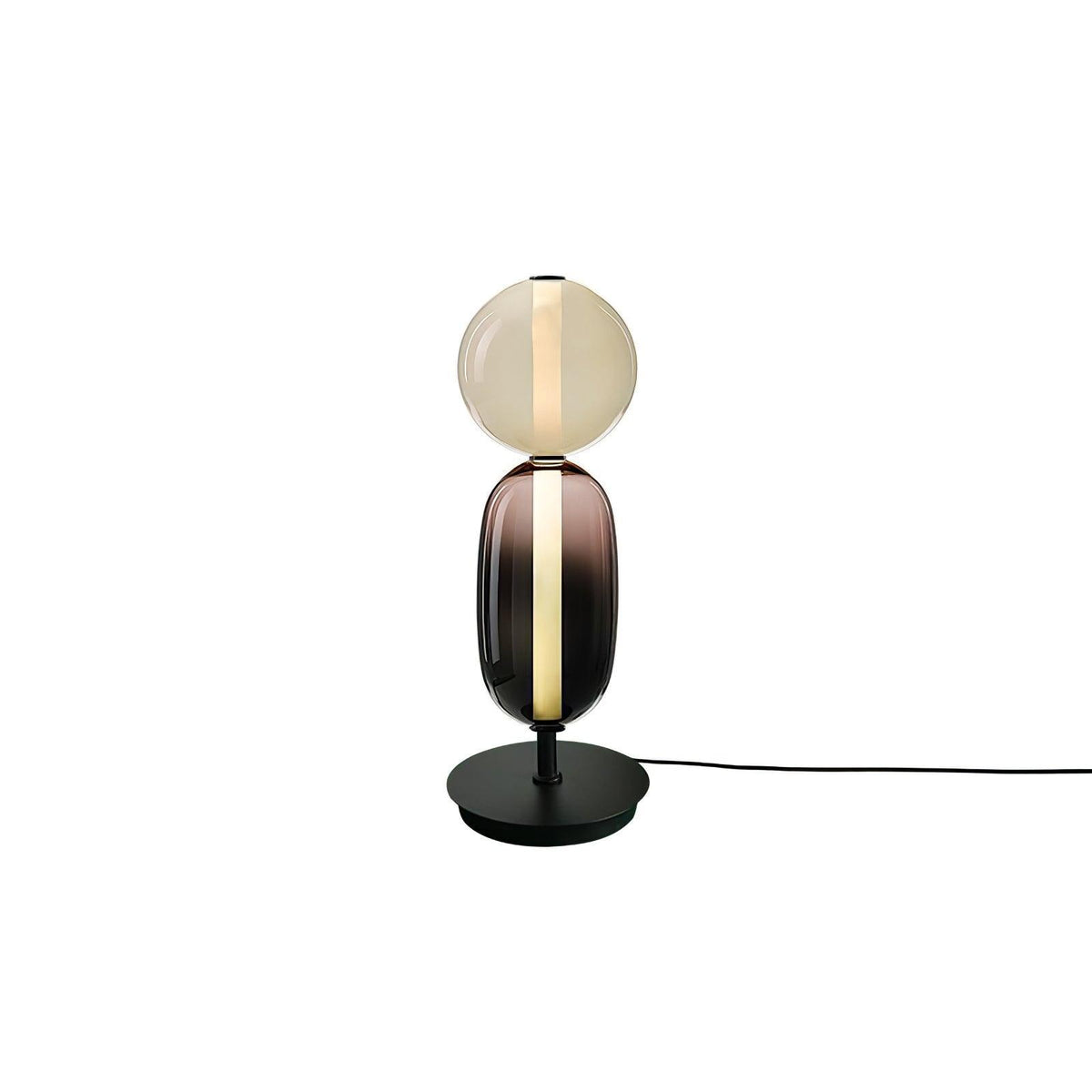 Candied Glass Table Lamp Hand Blown Textured Glass Ambient Light