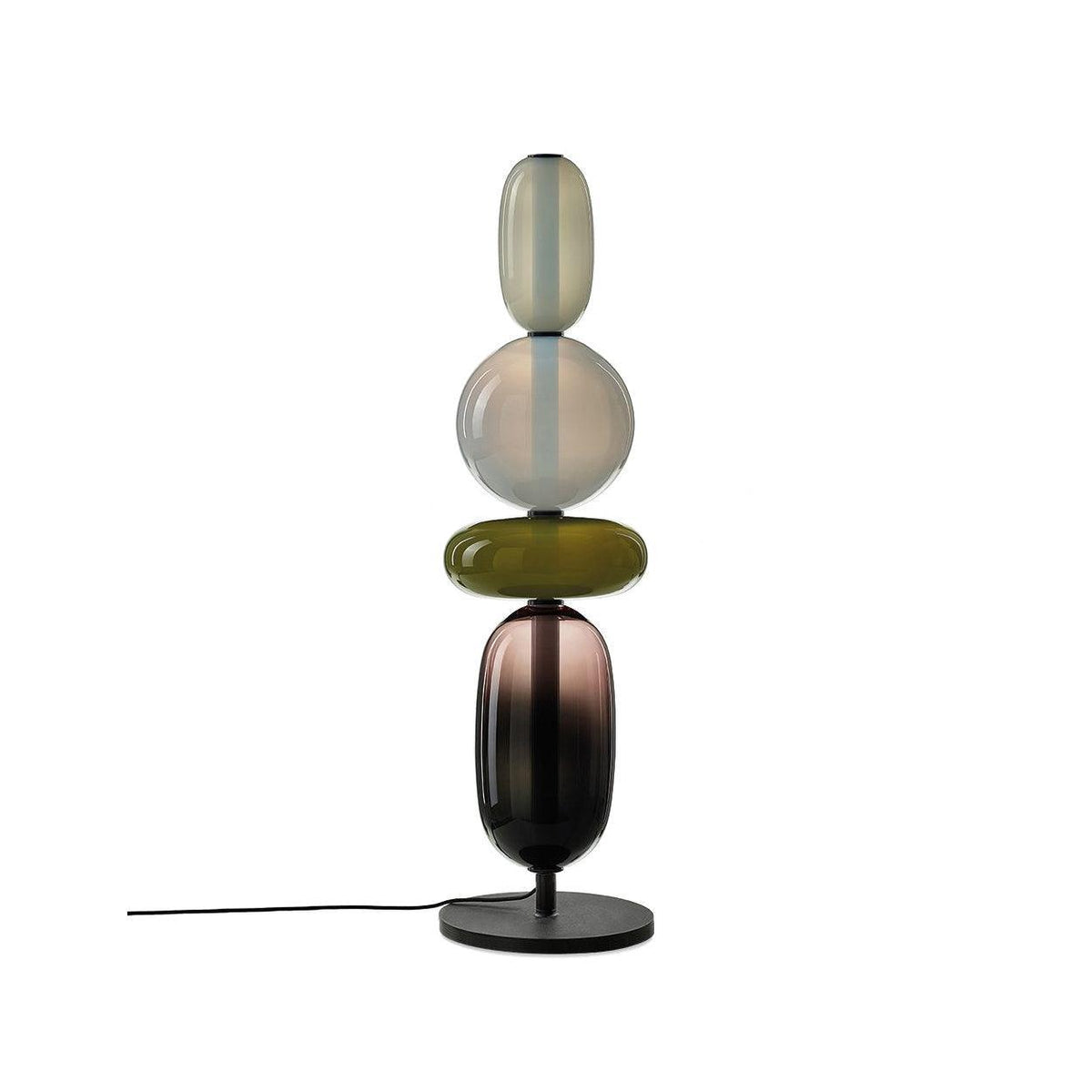 Candied Glass Table Lamp Hand Blown Textured Glass Ambient Light