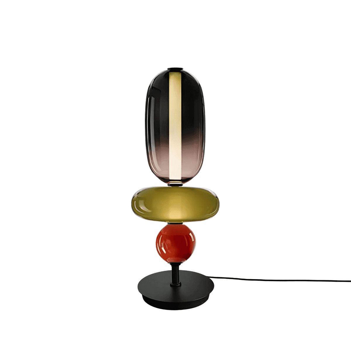 Candied Glass Table Lamp Hand Blown Textured Glass Ambient Light